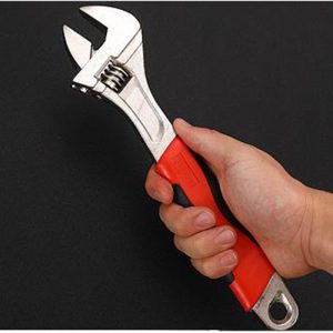 1pc Carbon Steel Coated 8-inch Adjustable Wrench, Wrench Hand Tools, Car Maintenance Tools