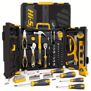 126 Piece Home & Garage Tool Kit Set with Screwdrivers, Pliers and Wrenches for DIY and Repairs