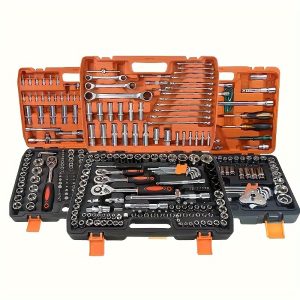 Professional Mechanic's Tool Kit - 151pcs & 53pcs Sets with Vanadium Chrome Steel Ratchet Wrench & Screwdrivers - Ideal for Car, Motorcycle & Bicycle Repair