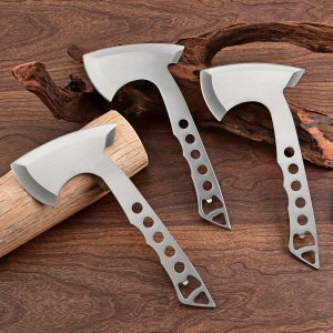 3pcs/Set OutDoor Stainless Steel Axe Camping Axe Multifunctional Tool Axe -- Perfect For Outdoor Hiking, Camping, And Fathers Day Gift