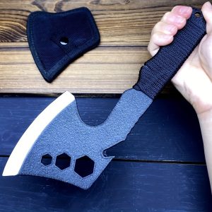 This Lightweight Outdoor Axe Comes With A Nylon Sheath And Features A Comfortable Grip And Woven Rope Handle. Made From High-strength Steel, It's Perfect For Outdoor Camping, Survival, Tactical Use, And More. It Makes An Excellent Gift For Anyone