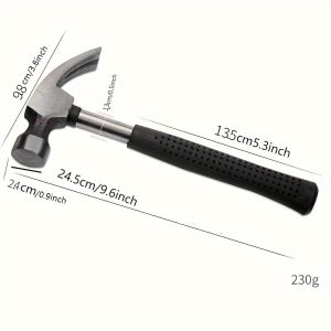 1pc Mini Claw Hammer, Multi-functional Nail Hammer, Short Handle Hammer For Woodworking, DIY Steel Hammer Head, For Home Decoration, Maintenance, Car Escape Backup, Apartment, Office